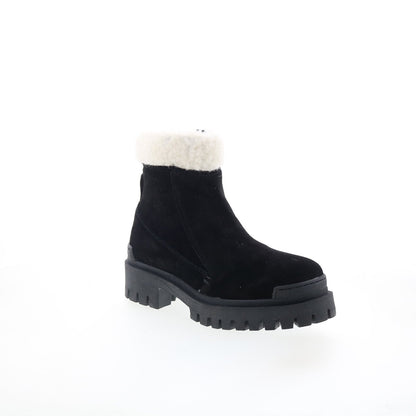 Miz Mooz Hessy Womens Black Suede Zipper Casual Dress Boots