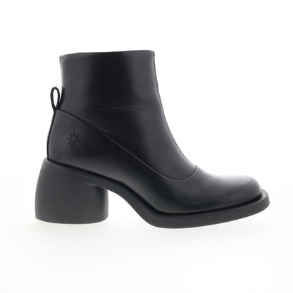 Fly London Hint HINT003FLY-000 Womens Black Leather Ankle & Booties Boots