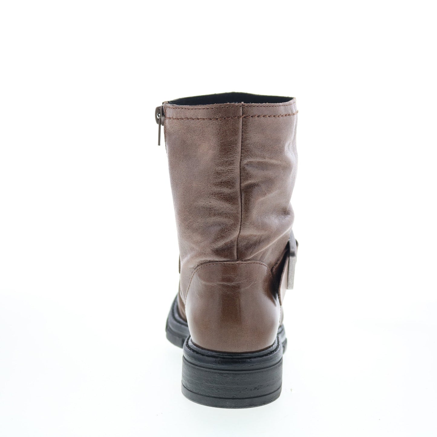 Miz Mooz Holdyn Womens Brown Leather Zipper Casual Dress Boots