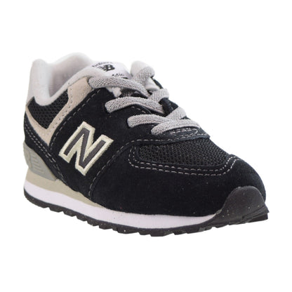 New Balance 574 Bungee "Core Pack" Toddler Shoes Black-White