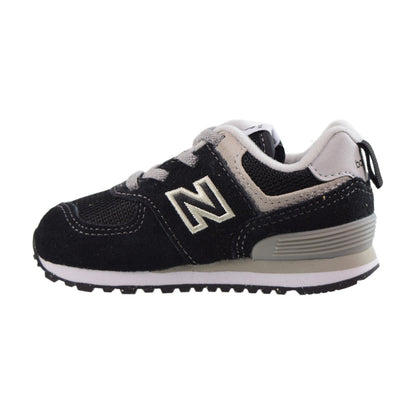 New Balance 574 Bungee "Core Pack" Toddler Shoes Black-White