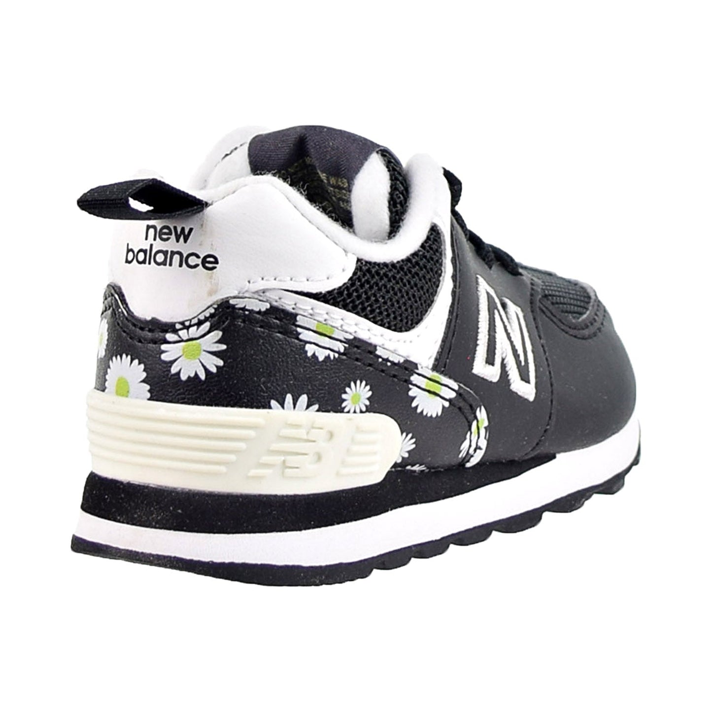 New Balance 574 Bungee Toddler's Shoes Black-lemonade
