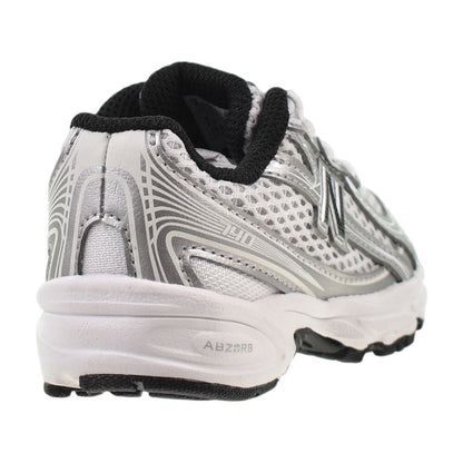 New Balance 740 Bungee Lace Toddlers' Shoes White/Silver Metallic/Black