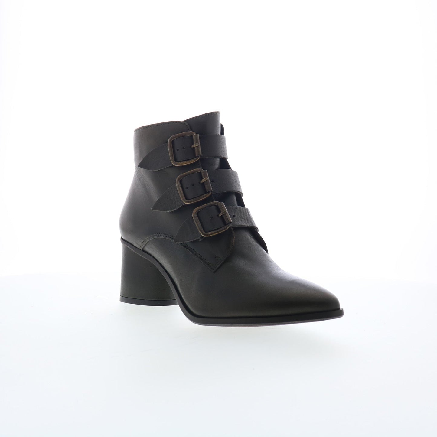 Miz Mooz Janae Womens Black Leather Zipper Ankle & Booties Boots