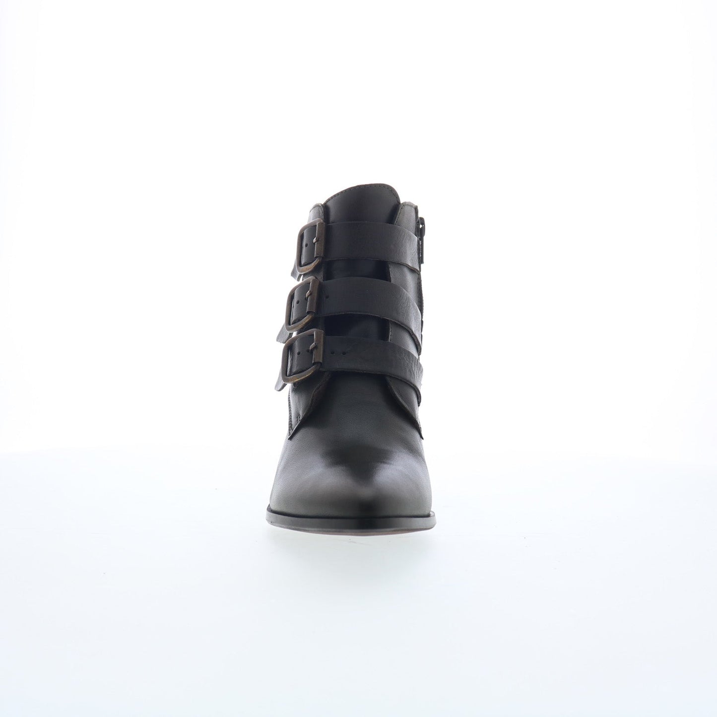 Miz Mooz Janae Womens Black Leather Zipper Ankle & Booties Boots
