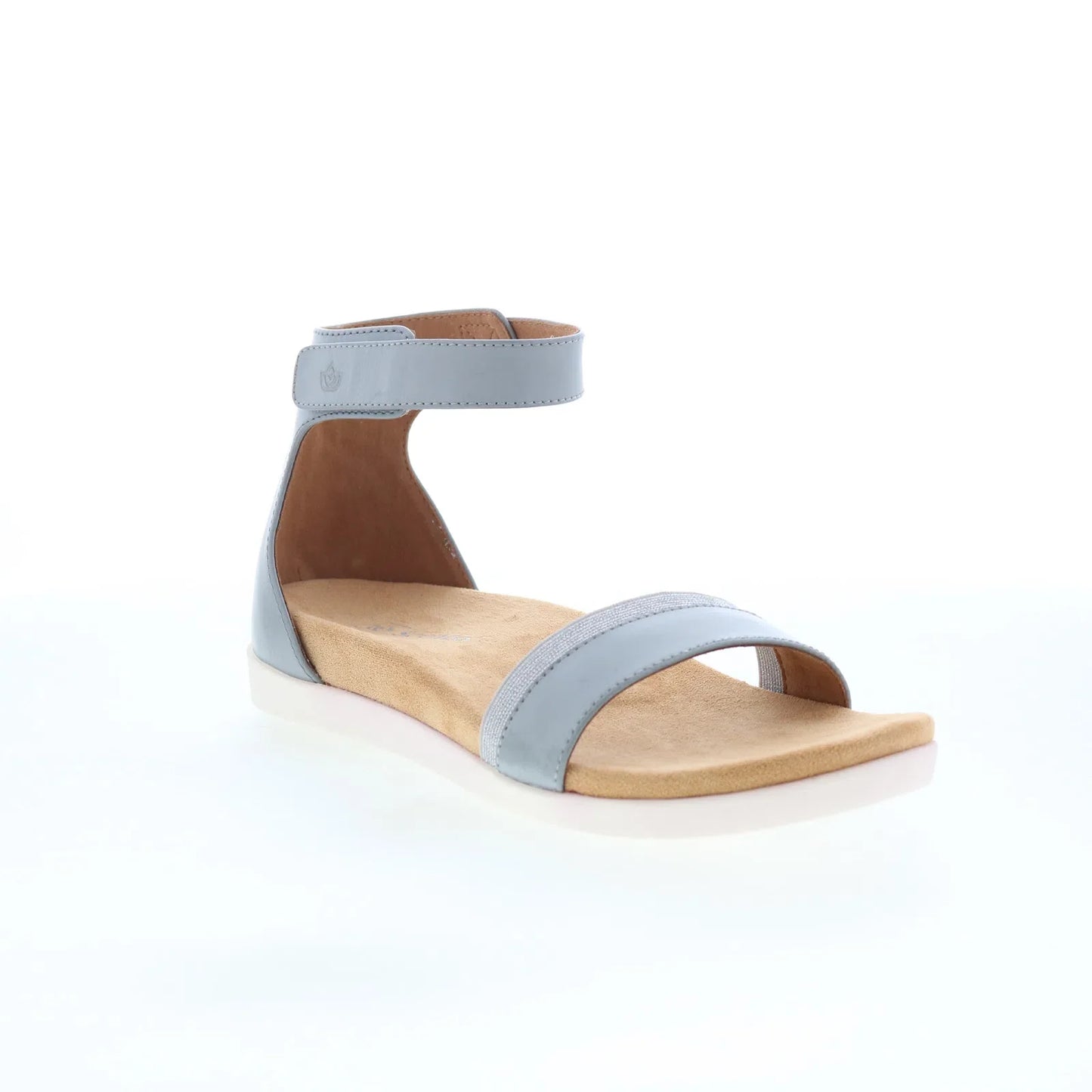 Spenco Jasmine SP1063GRY Womens Gray Leather Strap Strap Sandals Shoes