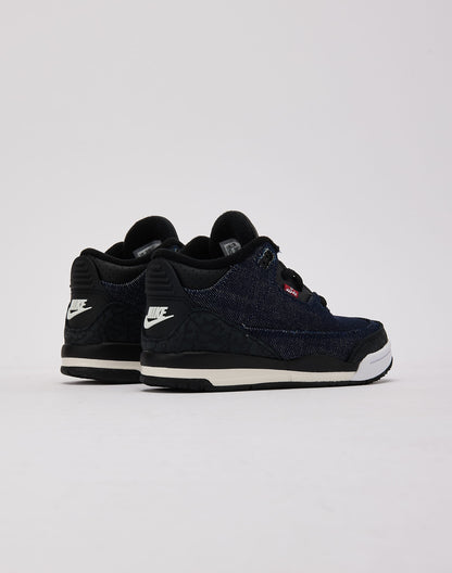 Jordan Air Jordan 3 Retro x Levi's 'Indigo and Gym Red' Toddler