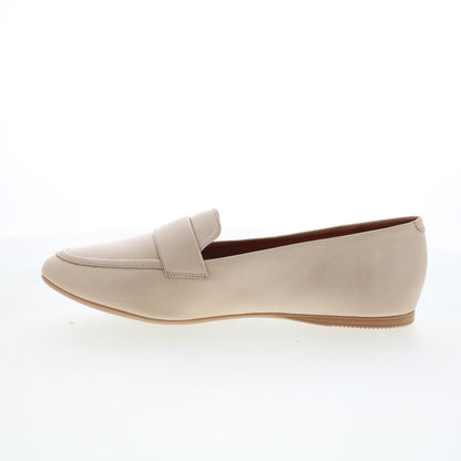 Miz Mooz Ken Womens Beige Leather Slip On Loafers & Slip Ons Casual Shoes