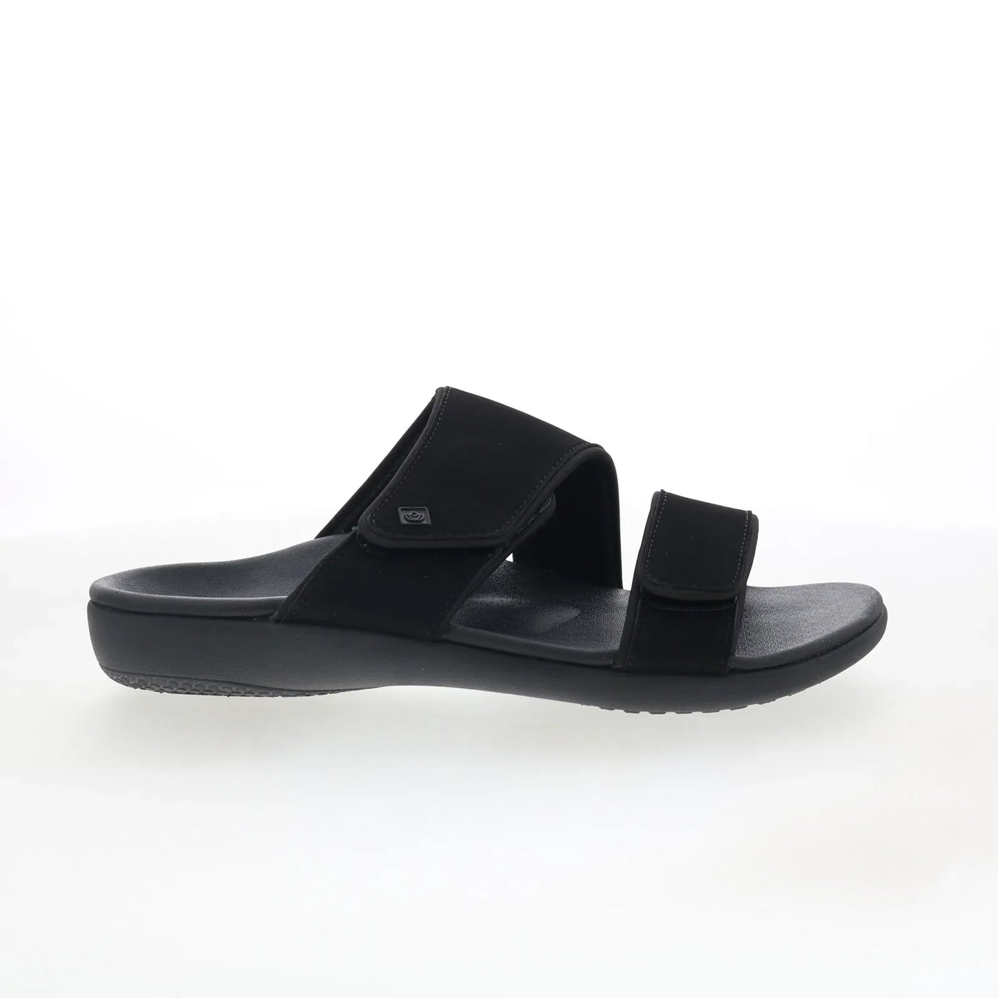 Spenco Kholo Nuevo SP1064BLK Womens Black Synthetic Slides Sandals Shoes