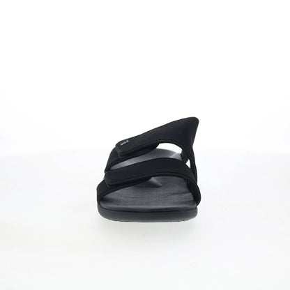 Spenco Kholo Nuevo SP1064BLK Womens Black Synthetic Slides Sandals Shoes