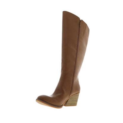 Korks Harley KR0016016 Womens Brown Leather Zipper Casual Dress Boots