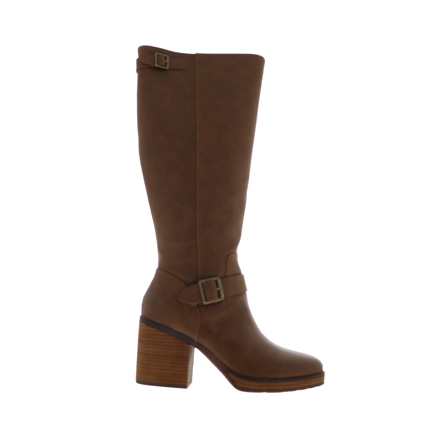 Korks Karalyn KR0024206 Womens Brown Leather Zipper Casual Dress Boots