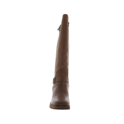 Korks Karalyn KR0024206 Womens Brown Leather Zipper Casual Dress Boots