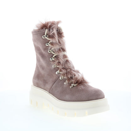 Aquatalia Shailene Waterproof L446704 Womens Pink Suede Casual Dress Boots