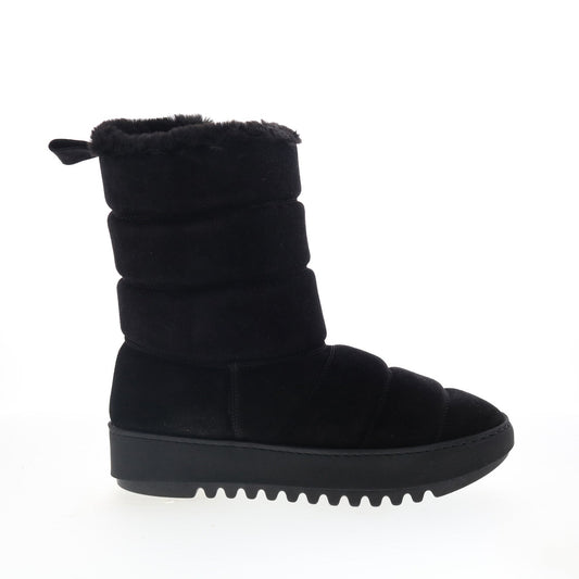 Aquatalia Alcee Waterproof L495201 Womens Black Suede Casual Dress Boots