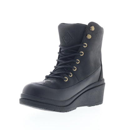Original Muck Liberty Wedge Waterproof Womens Black Casual Dress Boots