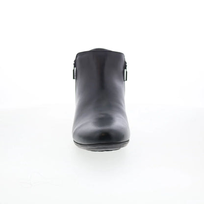 Trotters Mae T1762-001 Womens Black Leather Zipper Ankle & Booties Boots
