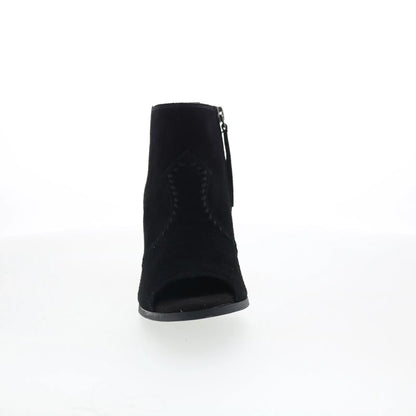 Minnetonka Melanie Bootie 81000 Womens Black Suede Ankle & Booties Boots