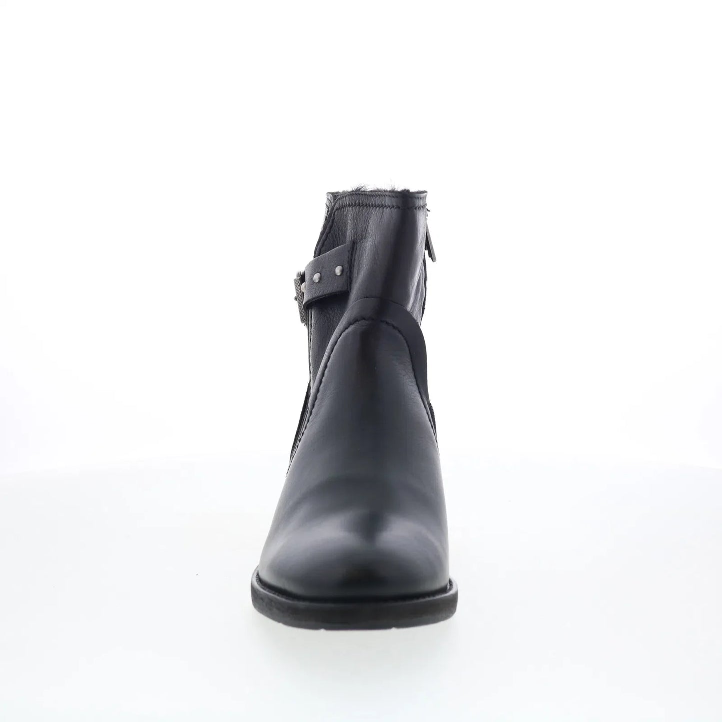 Pajar Memory 53866 Womens Black Leather Hook & Loop Ankle & Booties Boots