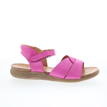 Miz Mooz Milli Womens Pink Leather Strap Sandals Shoes