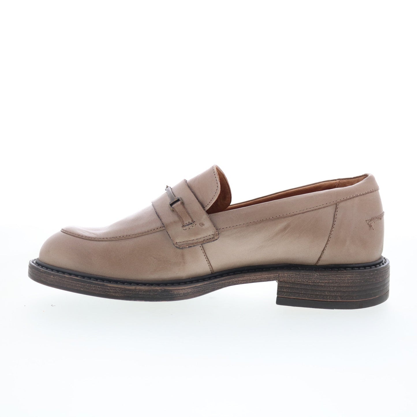 Miz Mooz Monnie Womens Beige Leather Slip On Loafers & Slip Ons Casual Shoes