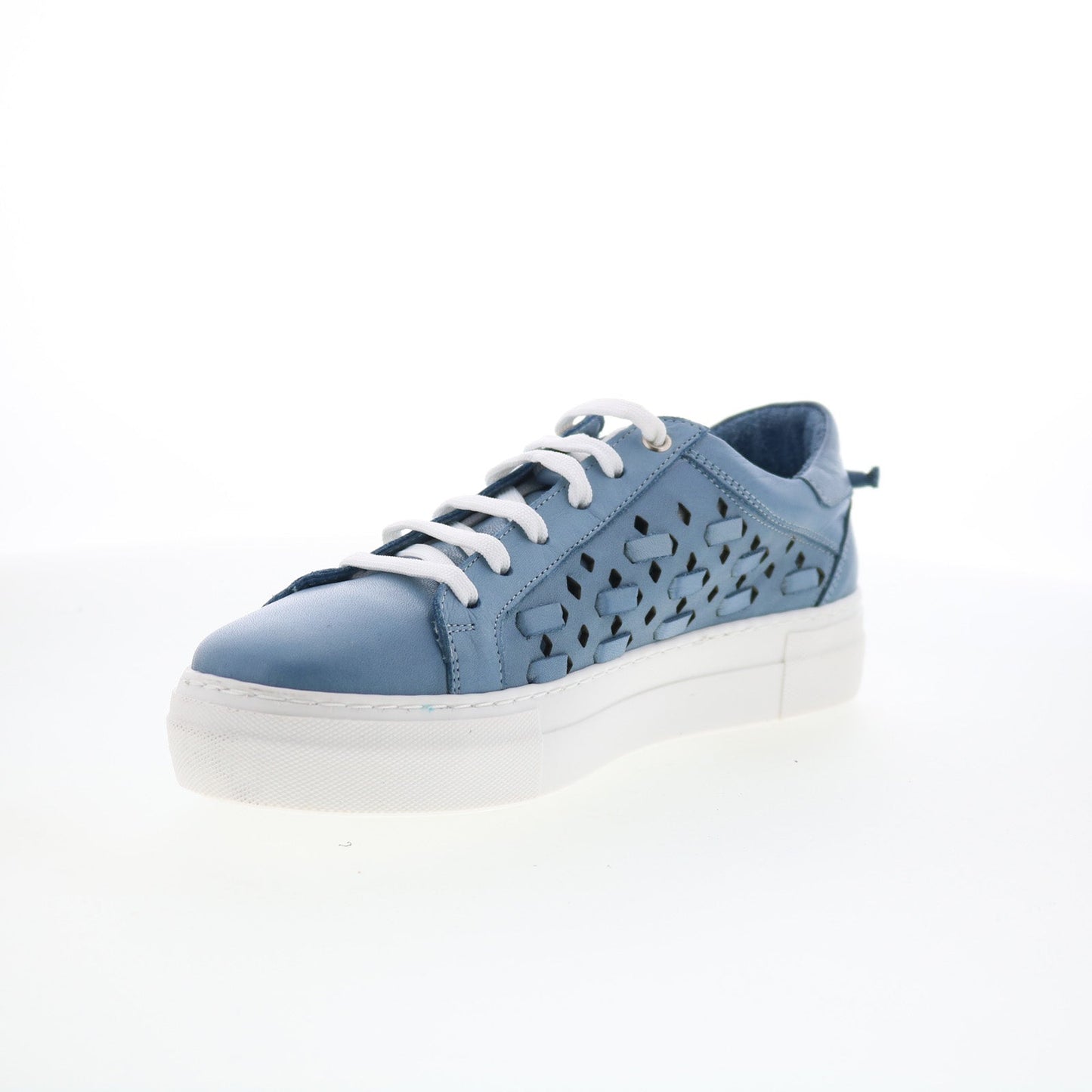 Miz Mooz Murphie Womens Blue Leather Lace Up Lifestyle Sneakers Shoes