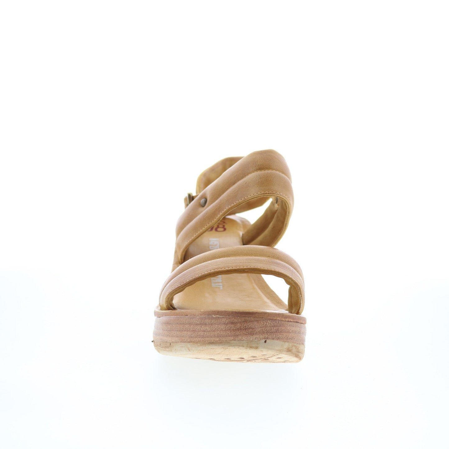 A.S. 98 Norward Womens Brown Leather Hook & Loop Wedges Sandals Shoes