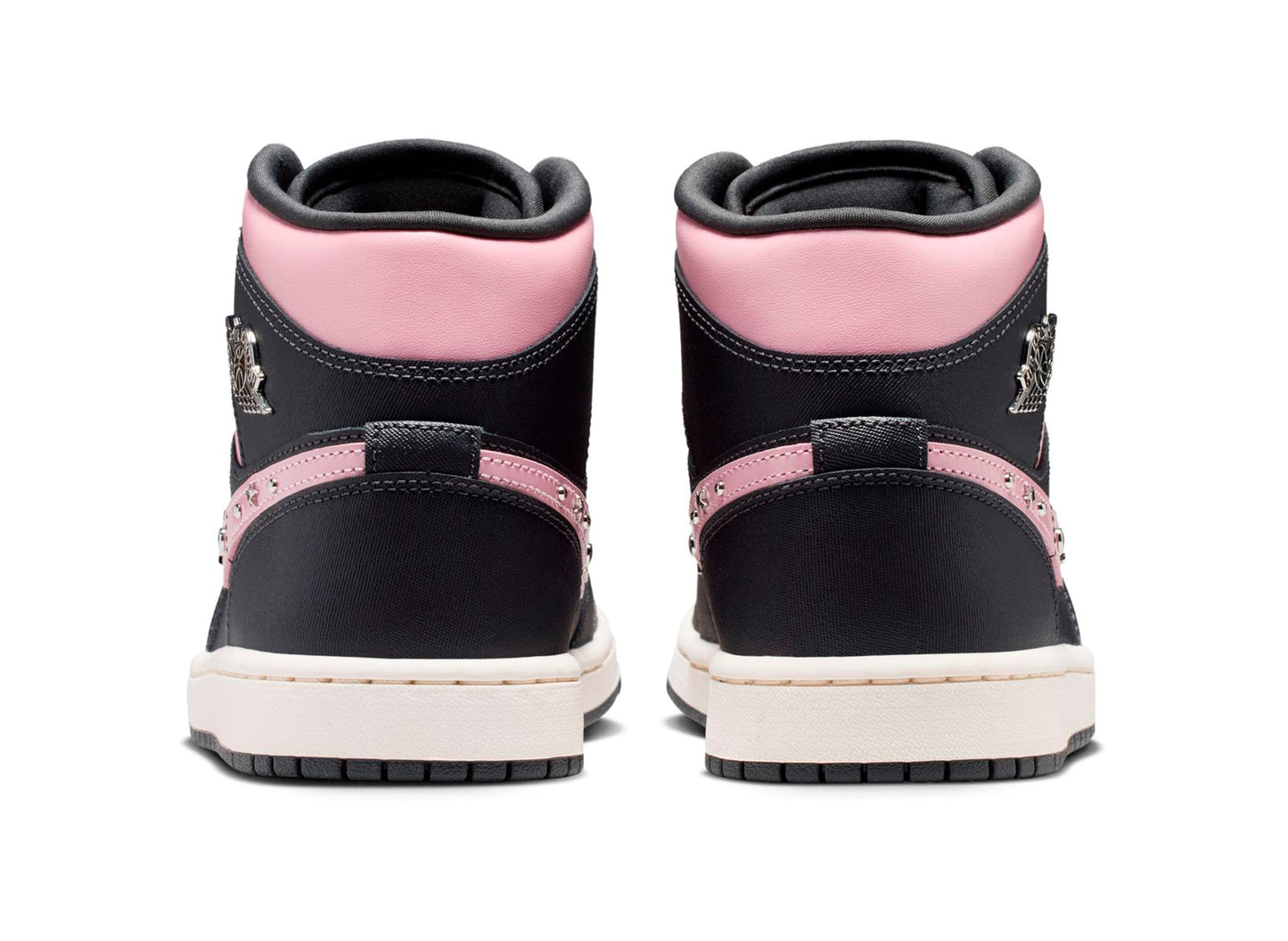 Women's Air Jordan 1 Mid SE in Anthracite / Metallic Silver