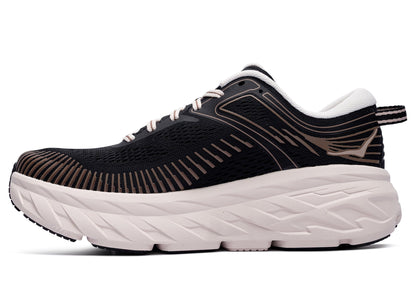 Women's Hoka Bondi 7 'Black / Rose Cream'