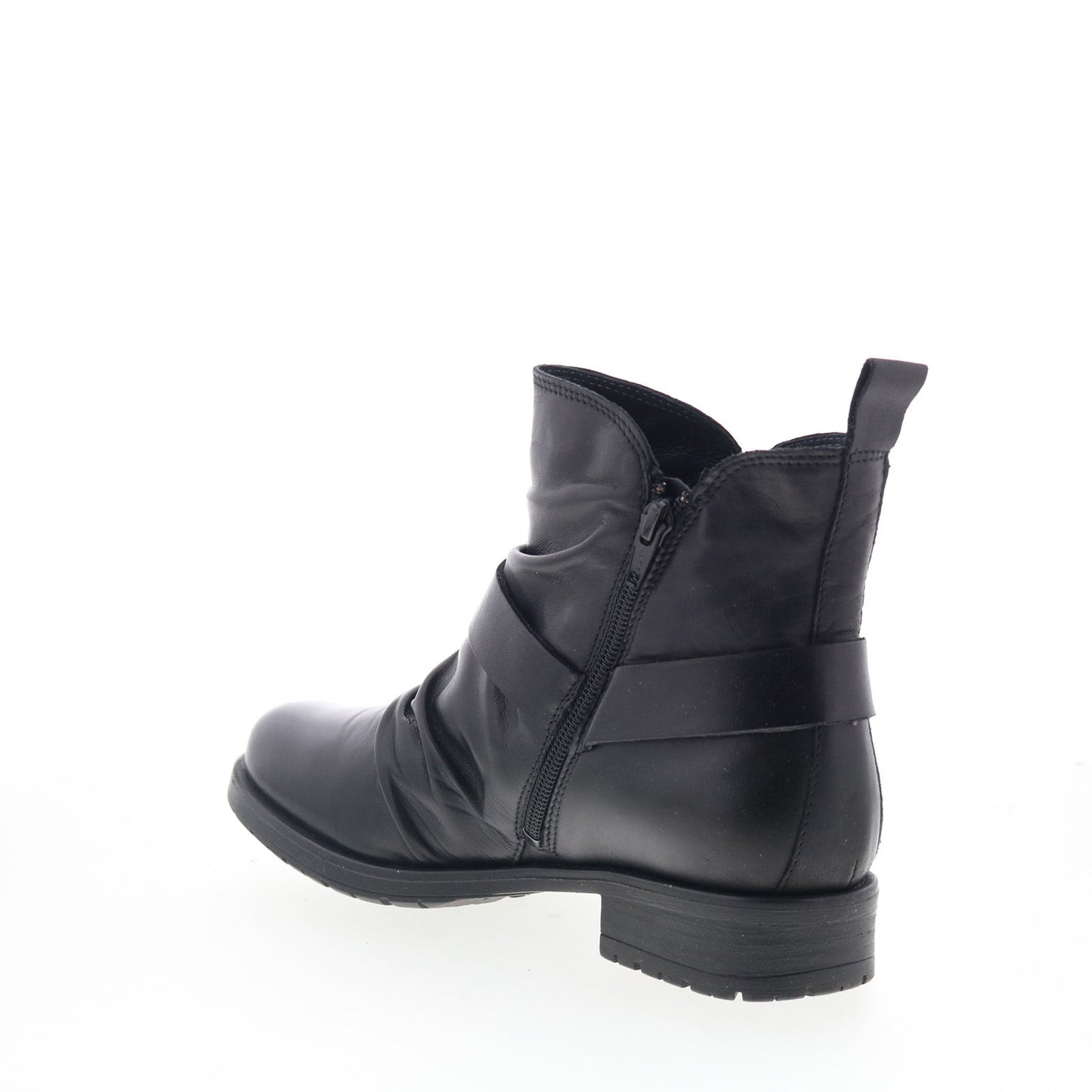 Miz Mooz Paolo Womens Black Leather Zipper Ankle & Booties Boots