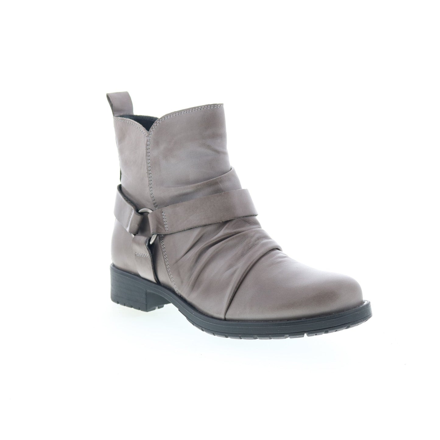 Miz Mooz Paolo Womens Gray Leather Zipper Ankle & Booties Boots