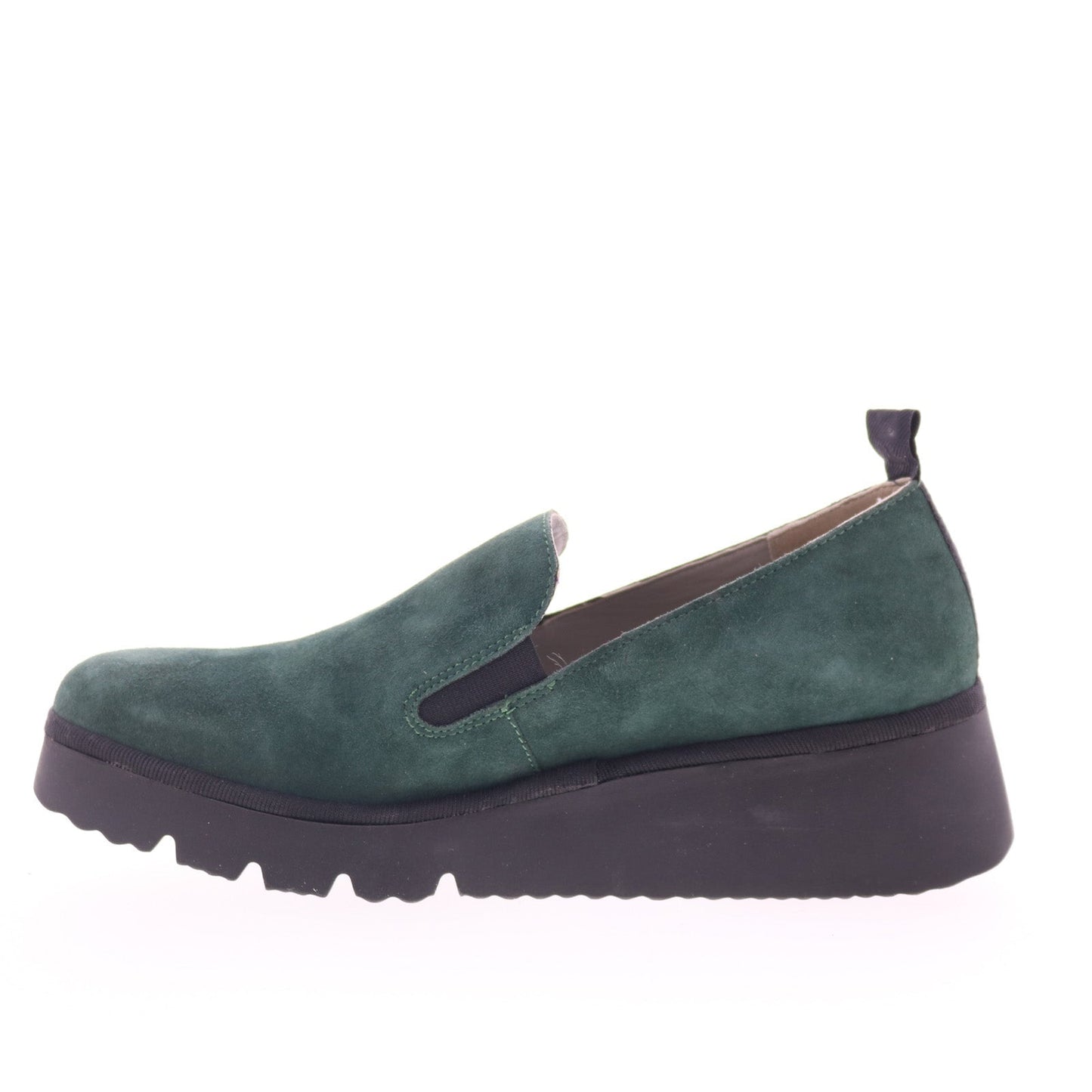 Fly London Pece PECE406FLY-002 Womens Green Loafers & Slip Ons Casual Shoes