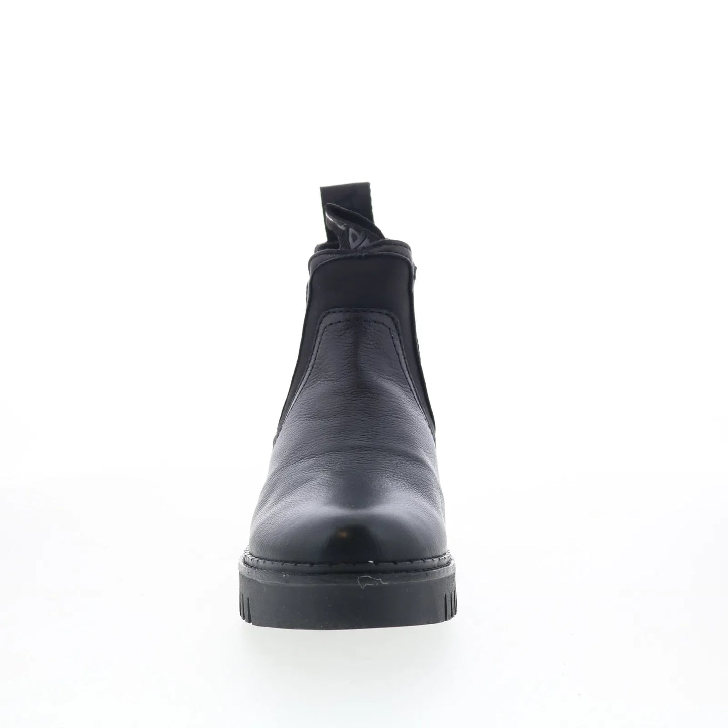 Pajar Prian 79884 Womens Black Leather Slip On Ankle & Booties Boots