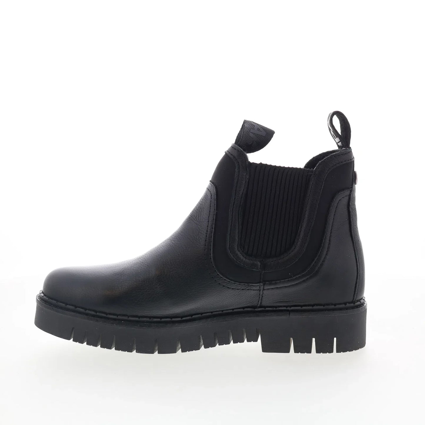 Pajar Prian 79884 Womens Black Leather Slip On Ankle & Booties Boots