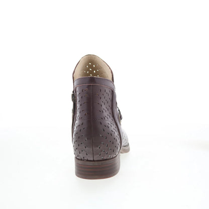 Spenco Priscilla Boot SP1093CSH Womens Brown Leather Ankle & Booties Boots