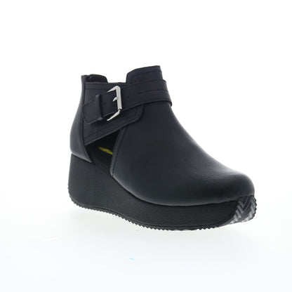 Volatile Flagstaff PV306 Womens Black Leather Zipper Ankle & Booties Boots