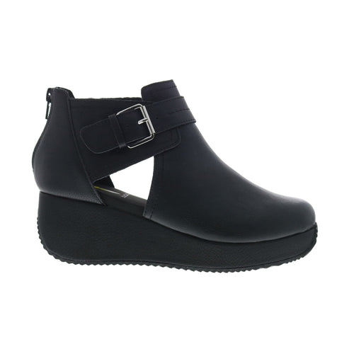 Volatile Flagstaff PV306 Womens Black Leather Zipper Ankle & Booties Boots