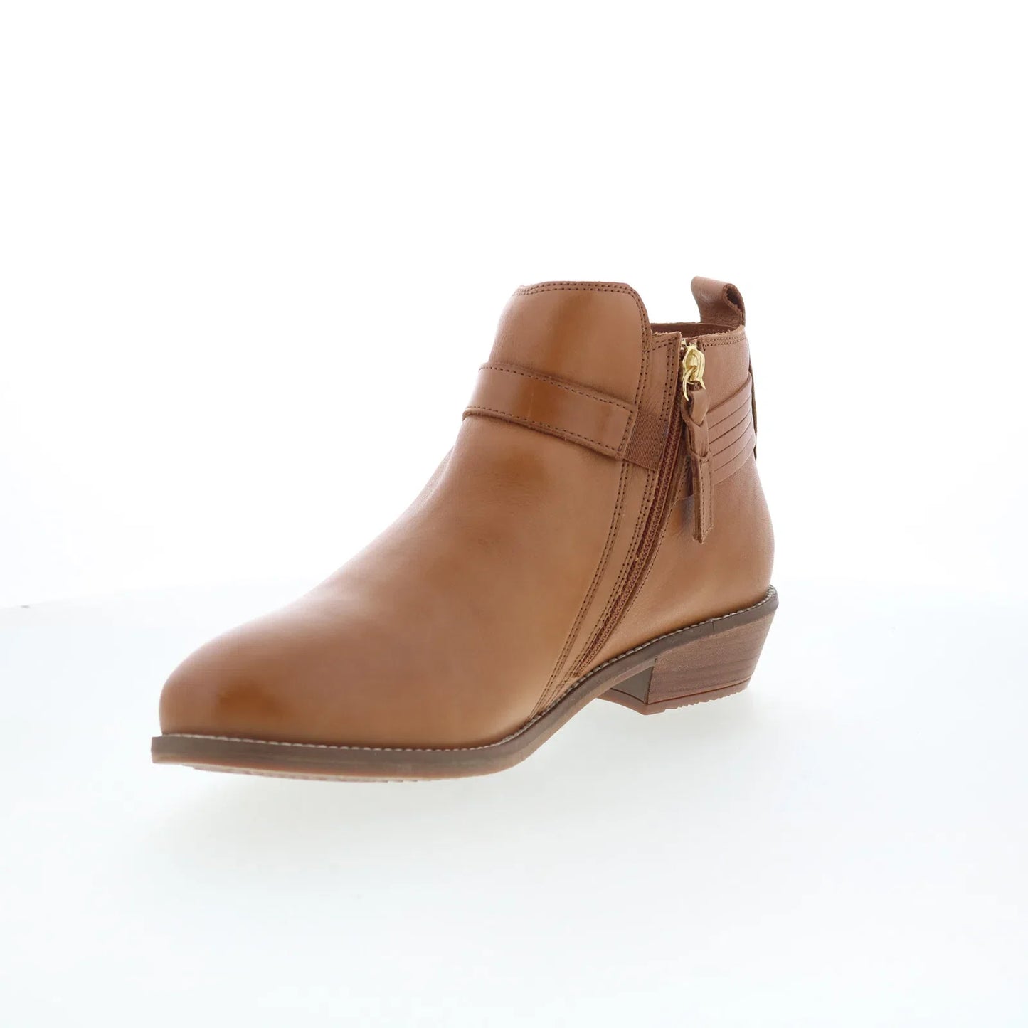 Softwalk Reade S2363-206 Womens Brown Leather Zipper Ankle & Booties Boots