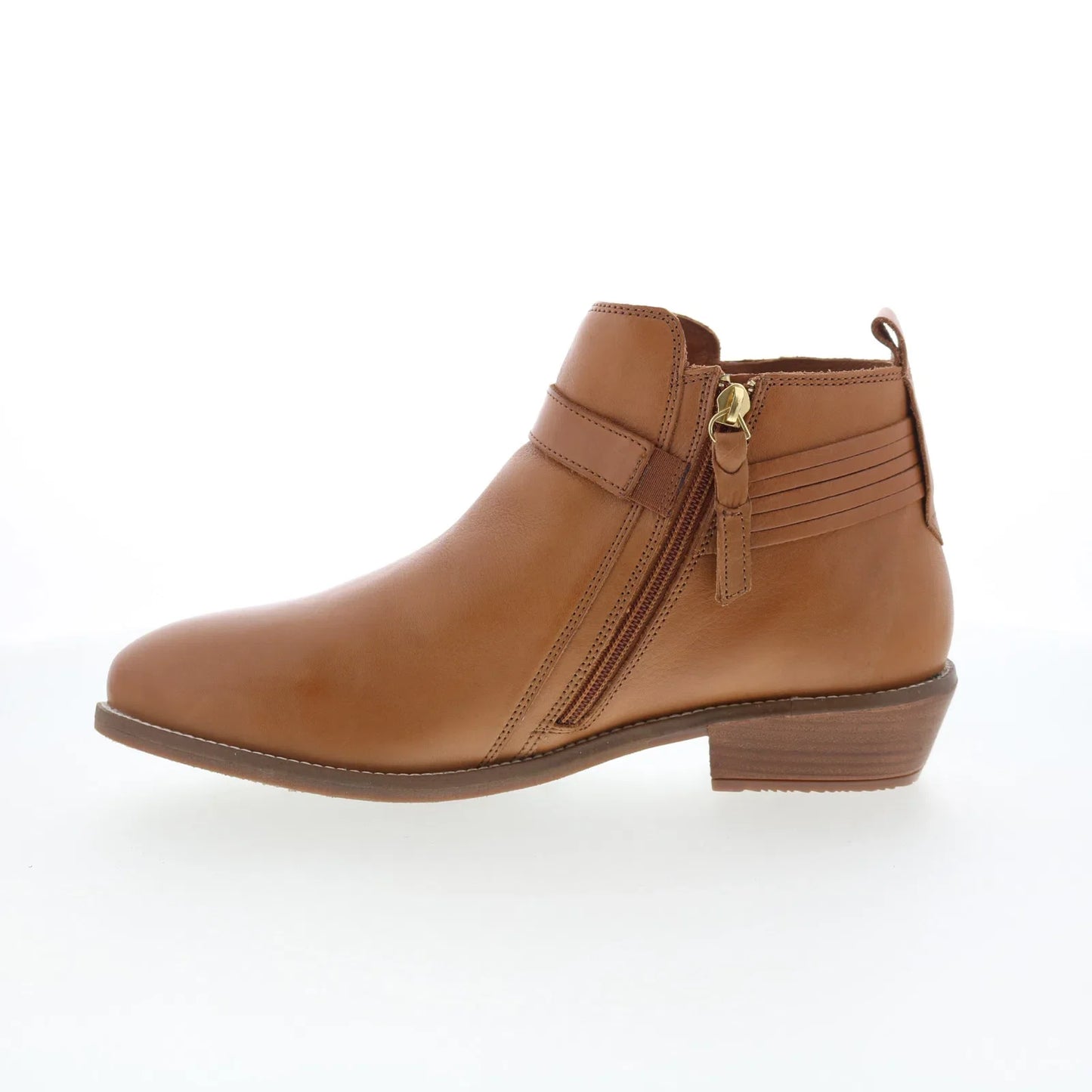 Softwalk Reade S2363-206 Womens Brown Leather Zipper Ankle & Booties Boots