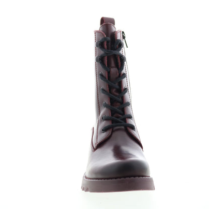 Fly London Reid REID893FLY-001 Womens Burgundy Leather Casual Dress Boots