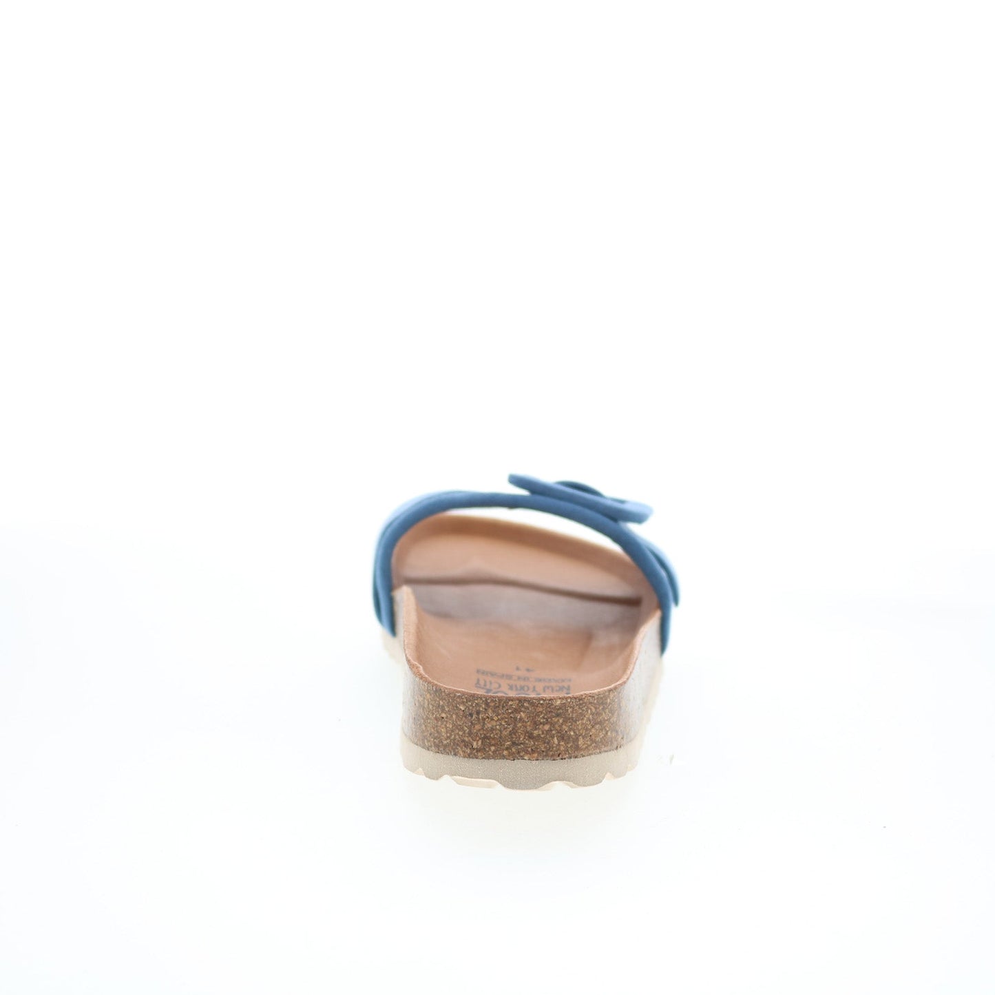 Miz Mooz Reiko Womens Blue Suede Slip On Slides Sandals Shoes
