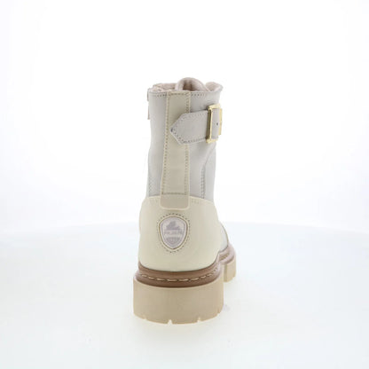 Pajar Remie PDPAB00596.01 Womens Beige Leather Lace Up Casual Dress Boots