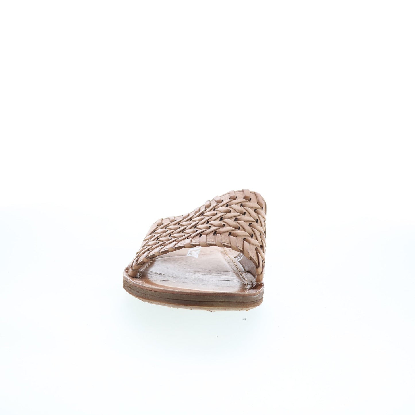 A.S. 98 Rex Womens Brown Leather Slip On Slides Sandals Shoes