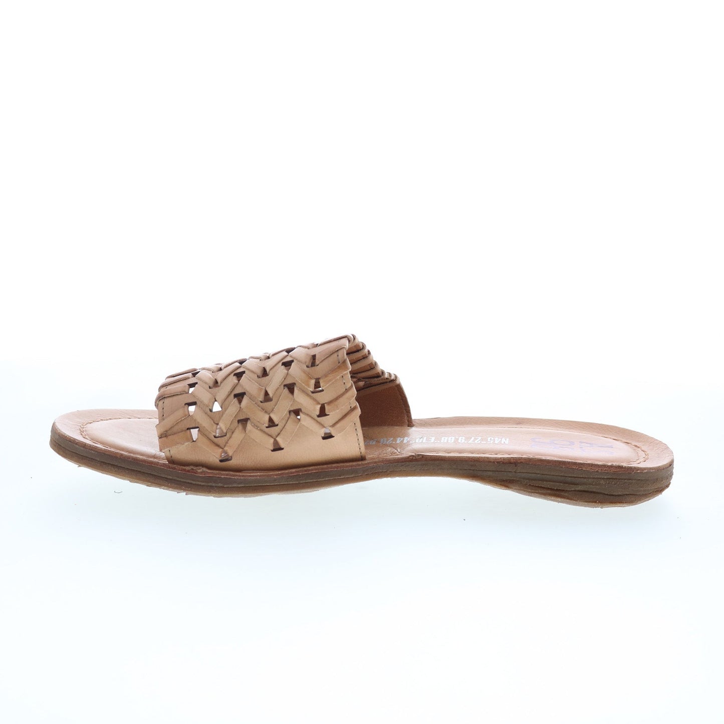 A.S. 98 Rex Womens Brown Leather Slip On Slides Sandals Shoes