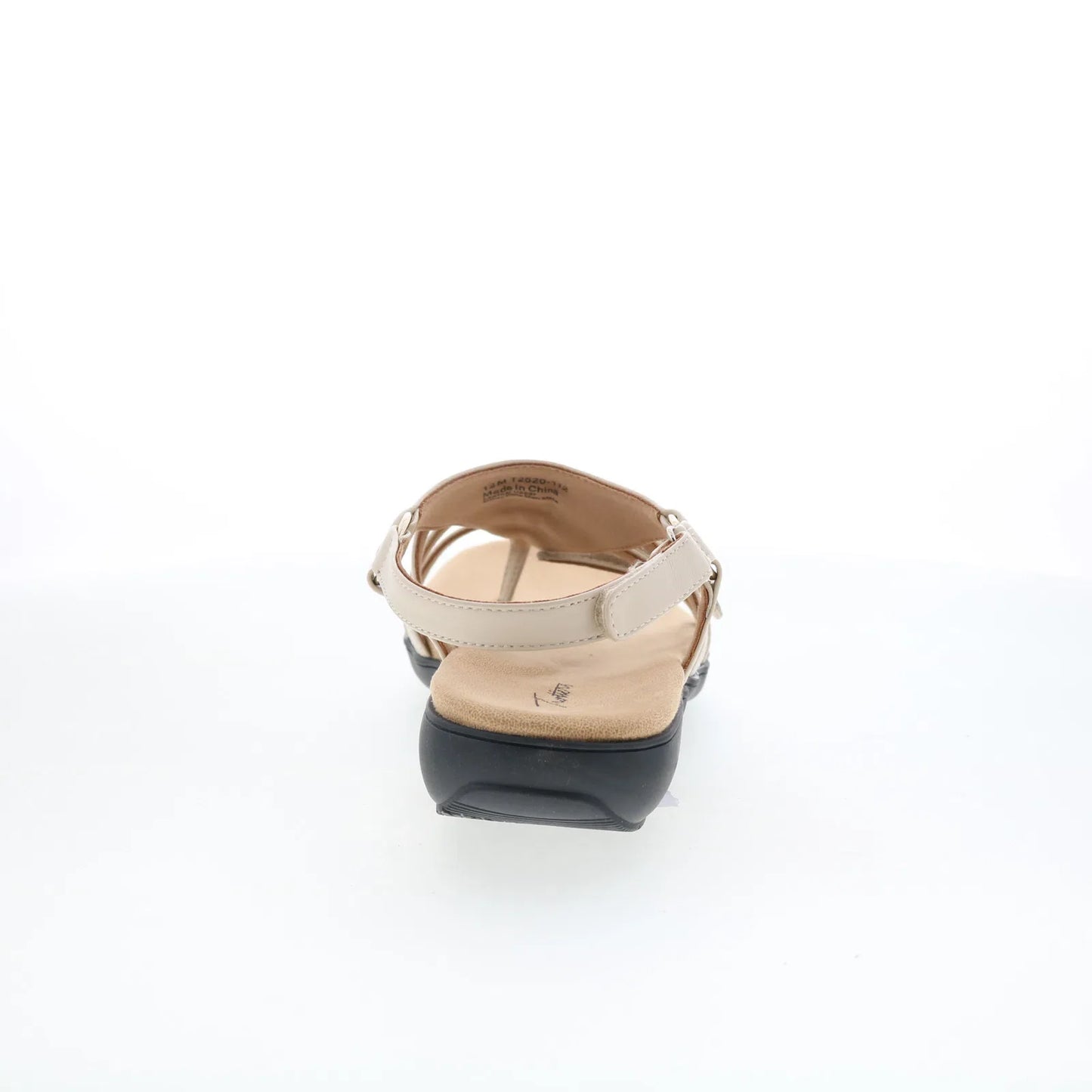 Trotters Ria T2520-112 Womens Beige Leather Strap Sandals Shoes
