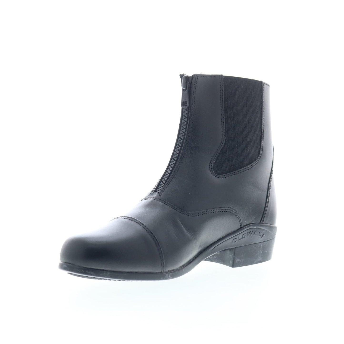 Jama Old West RL9010Z Womens Black Leather Zipper Equestrian Boots