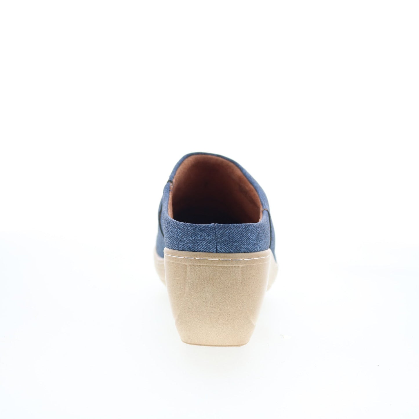 SoftWalk Madison S2056-421 Womens Blue Synthetic Slip On Clog Flats Shoes