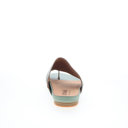 SoftWalk Corsica II S2113-312 Womens Green Leather Slides Sandals Shoes