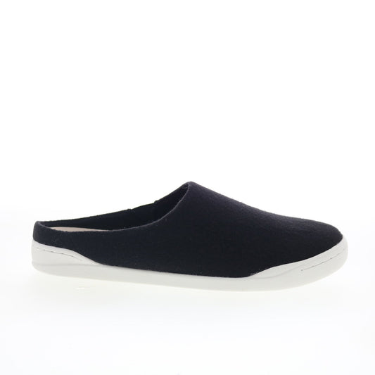 SoftWalk Auburn S2151-016 Womens Black Canvas Slip On Mule Flats Shoes