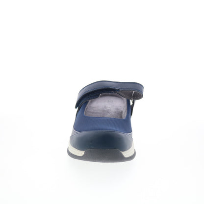 SoftWalk Arcadia S2200-400 Womens Blue Leather Strap Clog Flats Shoes